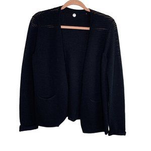 Margaret O'Leary Knit Open Cardigan Black Size S M
